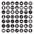 Women`s accessories icons set Royalty Free Stock Photo