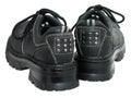 Women's Black Winter Shoes (back) Royalty Free Stock Photo