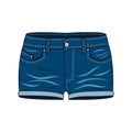 Women`s clothing - denim shorts