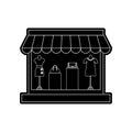 women\'s clothing store icon. Element of Hipermarket for mobile concept and web apps icon. Glyph, flat icon for website design and