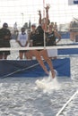 Women`s Collegiate Beach Volleyball 2021 LXII Royalty Free Stock Photo