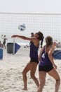 Women`s Collegiate Beach Volleyball 2021 LXXIV Royalty Free Stock Photo