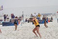 Women's Collegiate Beach Volleyball 2021 XXXII Royalty Free Stock Photo