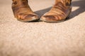 Cowboy Boots, Toes Together, Outdoor Lighting