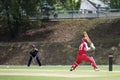 Women's Cricket Action Royalty Free Stock Photo