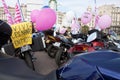 Women's Day: bikers rally. Royalty Free Stock Photo