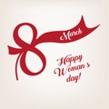 Women s day greeting card march