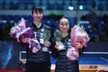 Women`s Doubles winners HAYATA JPN and Mima ITO