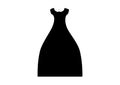 Women`s Evening Dress with breasts