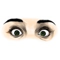 Women`s eyes sketch vector graphic