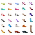 Women s fashion collection of shoes