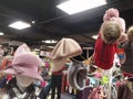 Women`s fashion hats, sold in supermarkets