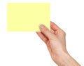 Women`s fingers holding a blank business card background. png transparent