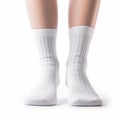 Women\'s foot socks isolated on white background.