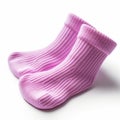 Women\'s foot socks isolated on white background.