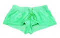 Women's green shorts Royalty Free Stock Photo