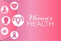 Women`s Health Awareness Medical Background Illustration