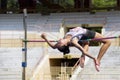 Women's High Jump Action