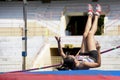 Women's High Jump Action