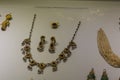 Women`s jewelry of the period of Ancient Rome. Exhibit of the Heraklion Archaeological Museum