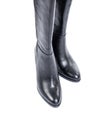 Women`s Knee High Black Leather Boots 2 Royalty Free Stock Photo