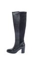 Women`s Knee High Black Leather Boots 3 Royalty Free Stock Photo