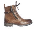 Women`s lace up brown boot