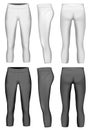 Women`s 3/4 length compression leggings. Royalty Free Stock Photo