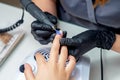 Women`s manicure, mechanical manicure, hand care