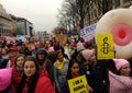 Women`s March, Amnesty International Among the Crowd, Washington, DC, USA