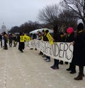 Women`s March, Amnesty International on the National Mall, US Capitol, Washington, DC, USA Royalty Free Stock Photo