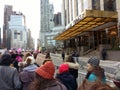 Trump International Hotel & Tower, Women`s March, Central Park West, NYC, NY, USA Royalty Free Stock Photo