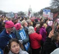 Women`s March, Inaugurate The Resistance, Unique Signs and Posters, Young Women, US Capitol, National Mall, Washington, DC, USA