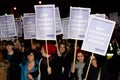 Women's only march in London Reclaim the Night 2014
