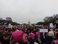 Women`s March, Protesters Crowded on the National Mall, US Capitol, This Is Not Normal Poster, Washington DC, USA