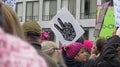 Women`s March on Washington protest sign for Peace. Royalty Free Stock Photo