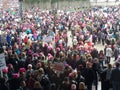 Women`s March on Washington, View of the Protesters from the National Gallery of Art East Building, Washington, DC, USA