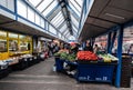 Women`s market in the center of Sofia, the capital of Bulgaria.