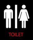 Women`s and Men`s Toilets