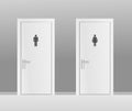 Women`s and Men`s Toilets