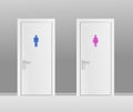 Women`s and Men`s Toilets