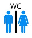 Women`s and Men`s Toilets