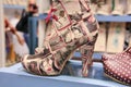 Women`s Modern Slip On Ankle Boots with creative comic strip print and red shoelaces to express personality