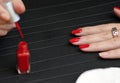 Women's nail painting Royalty Free Stock Photo