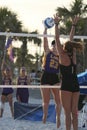 Women`s NCAA Beach Volleyball 2021 XXII Royalty Free Stock Photo