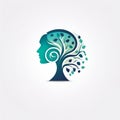 Women\'s Profile Logo With Tree Of Life Illustration