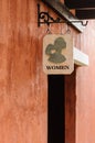 Women's public toilet sign Royalty Free Stock Photo