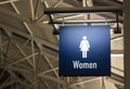 Women's Restroom Ladies Lavatory Sign Marker Public Building Royalty Free Stock Photo