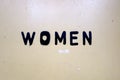 Women's Restroom Sign