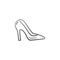 Women's shoes with heels icon. Element of woman makeup icon for mobile concept and web apps. Detailed Women's shoes with heels Royalty Free Stock Photo